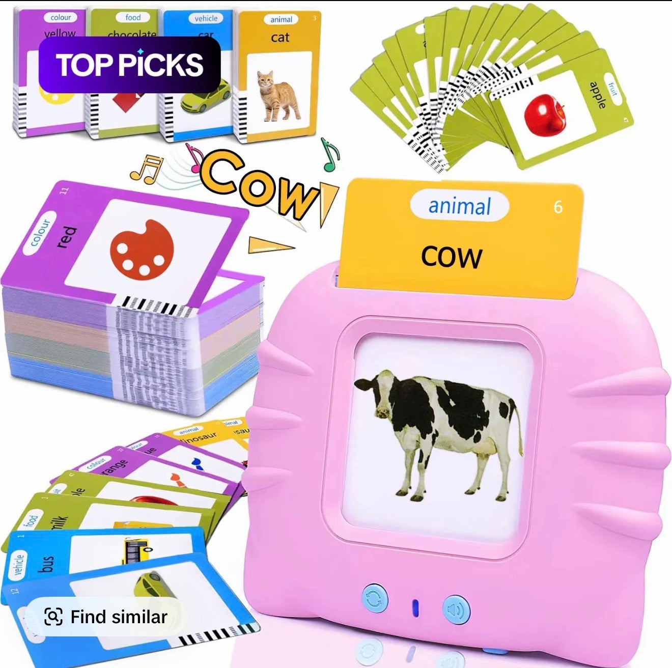 Children's Enlightening Early Education Smart Pure English Card